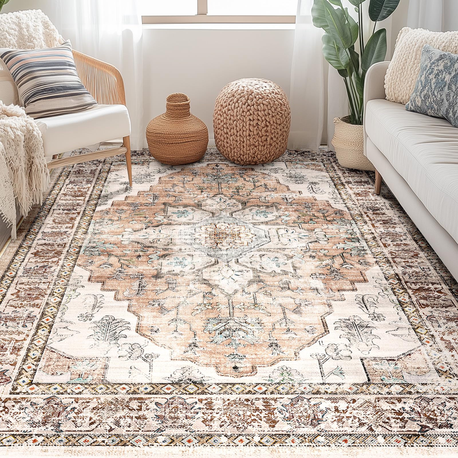 Amazon.com: BESTSWEETIE 6x9 Area Rug Washable Rugs for Living Room