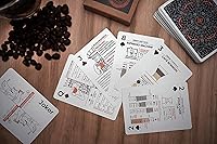 Vista 2 de Tarjetas de sorbo a traje sobre el café: cartas informativas con parámetros de preparación y consejos para hacer café