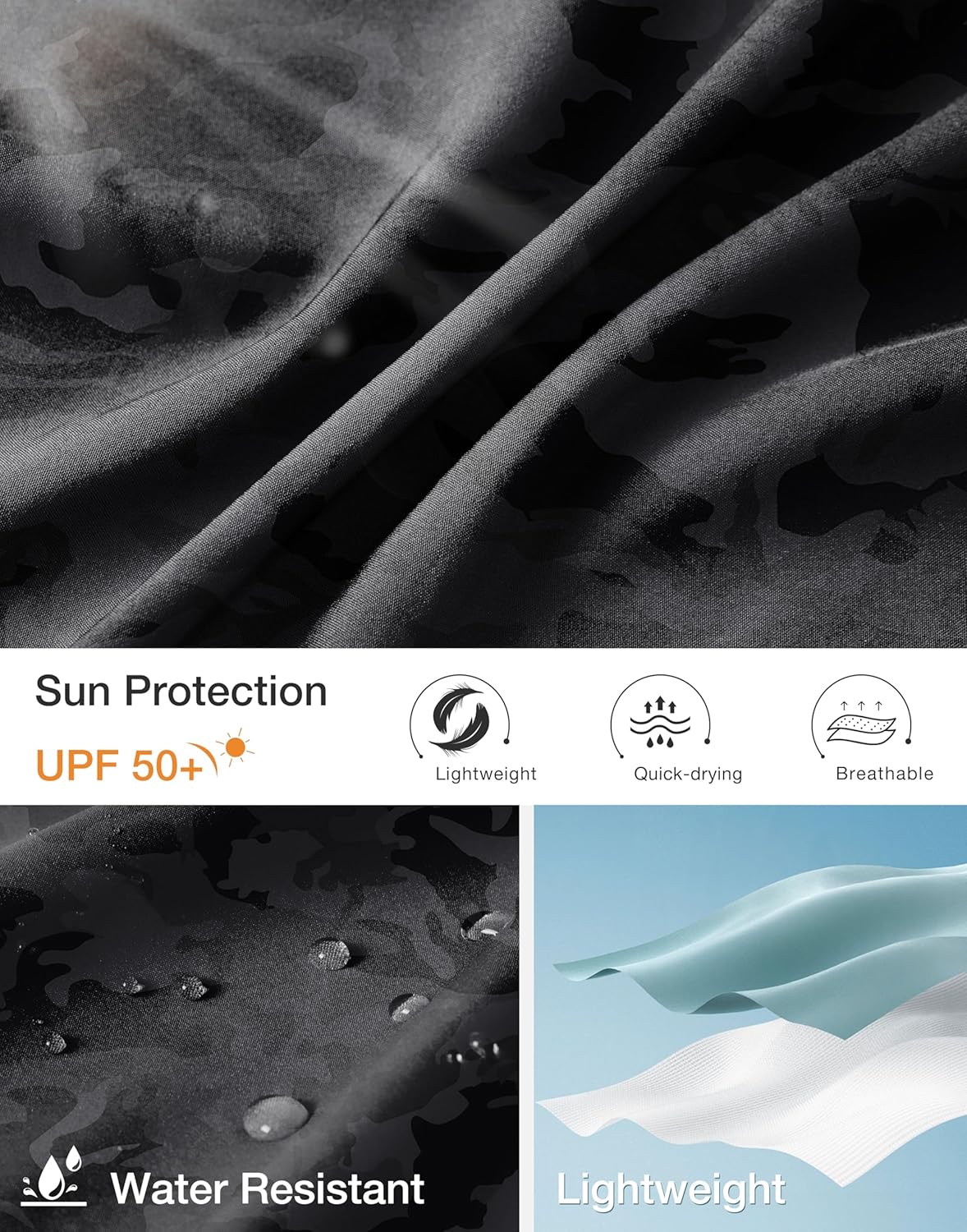 Pudolla Men's Hiking Cargo Shorts 9"/7"/11" Lightweight Outdoor Shorts for Men Trip Golf Camping Casual with 5 Zipper Pockets - Image 6