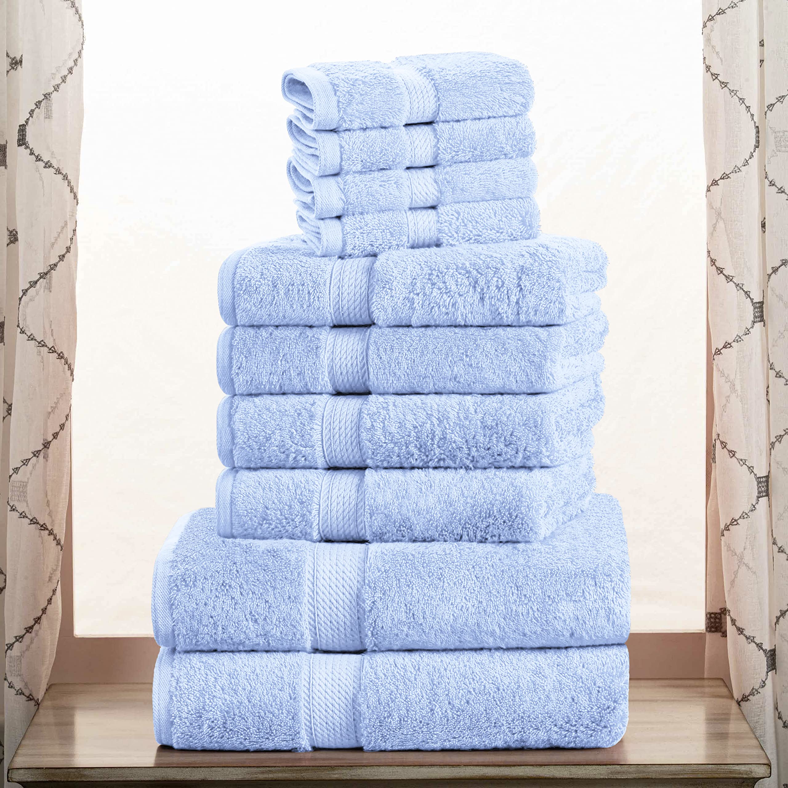 Set Di 6 Asciugamani Di Lusso CASA COPENHAGEN - 100% Cotone Egiziano, 600 GSM, Ultra Morbidi, Colore Rosa
