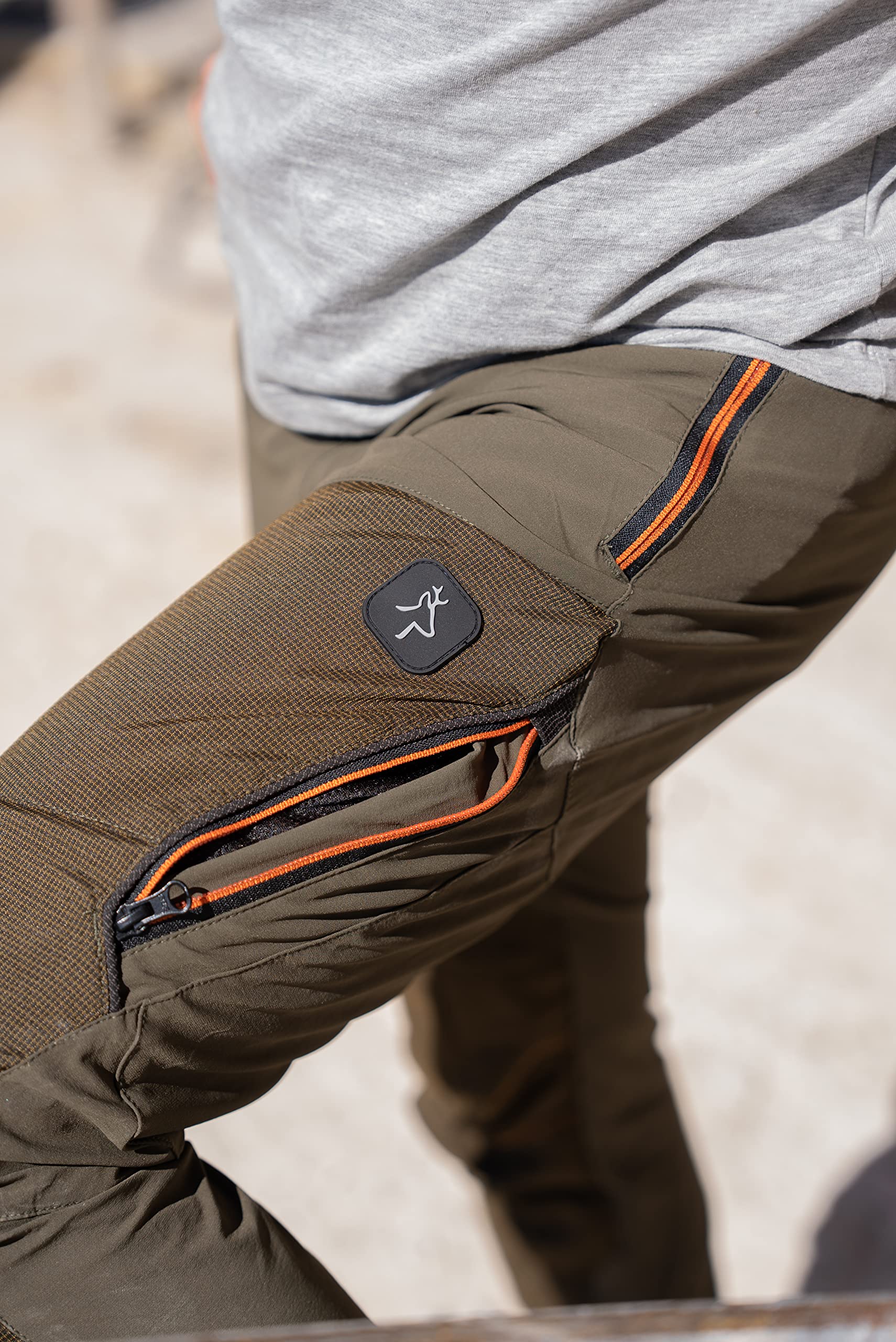 KAPRIOL - Tech Trousers Gre, Tech Trousers Green XXL Unisex - Adulto
