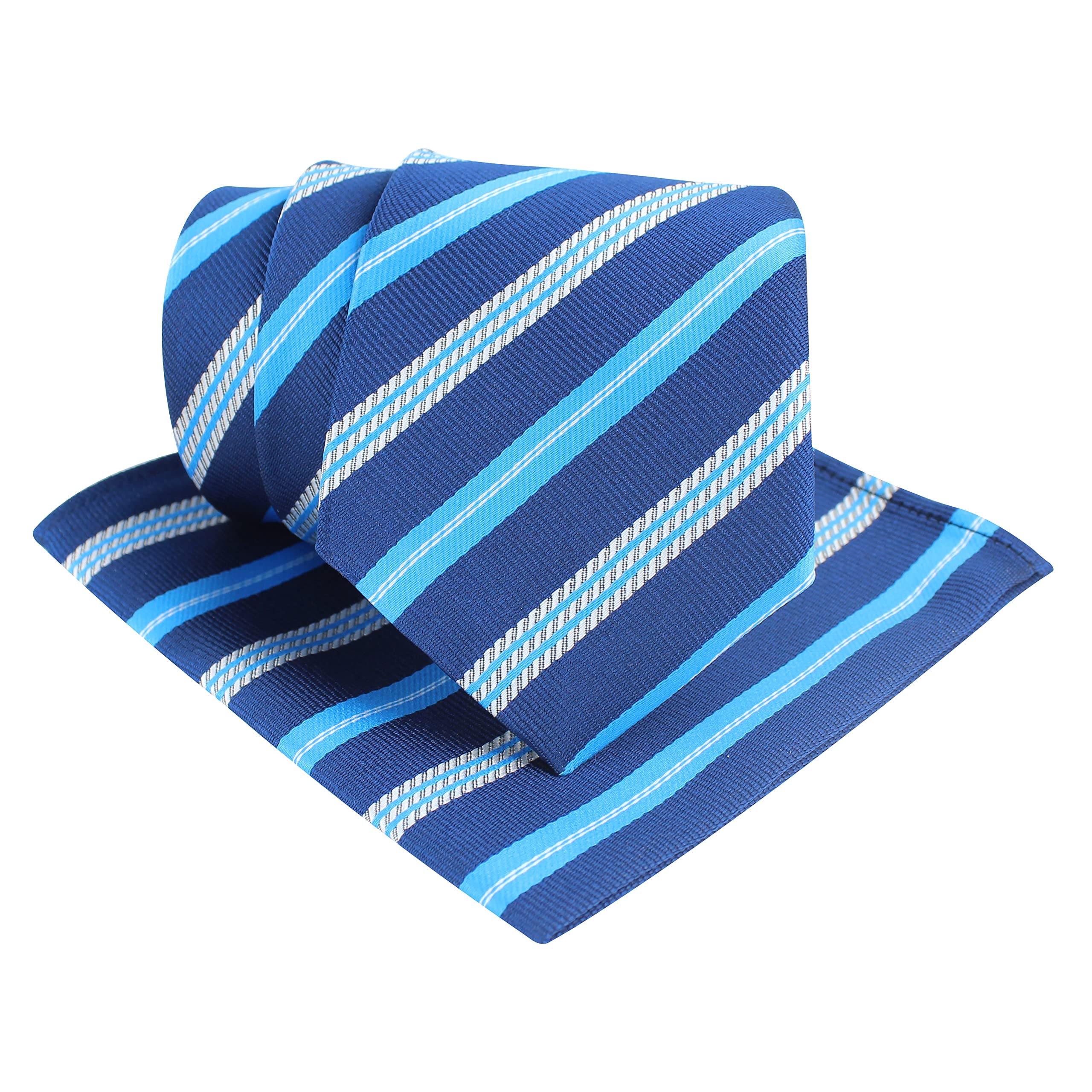 kovove Kavove The Sharp Striped Black Necktie For Men-picture-39