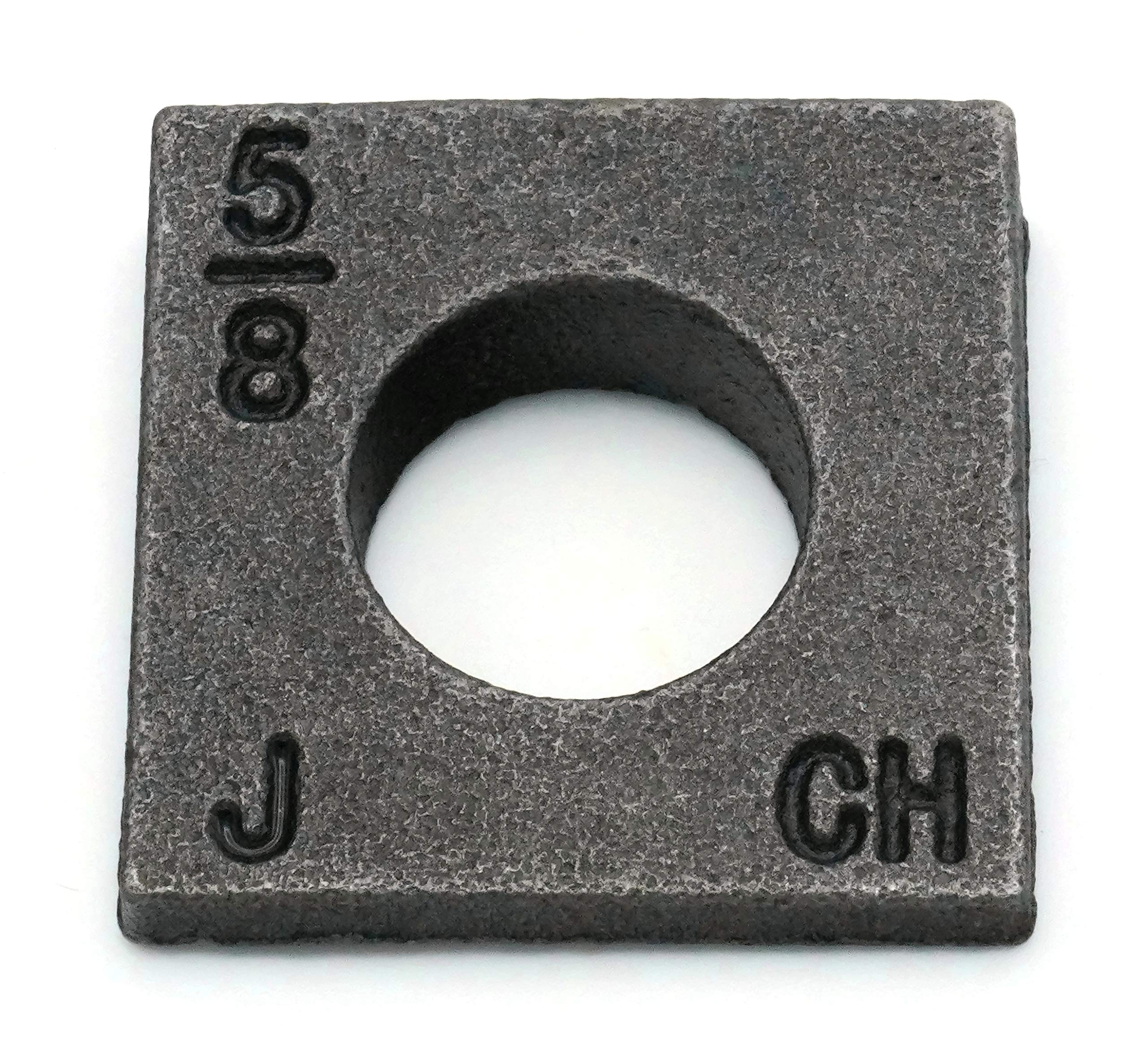 Beveled Square Washers in Plain Malleable Iron - 3/8