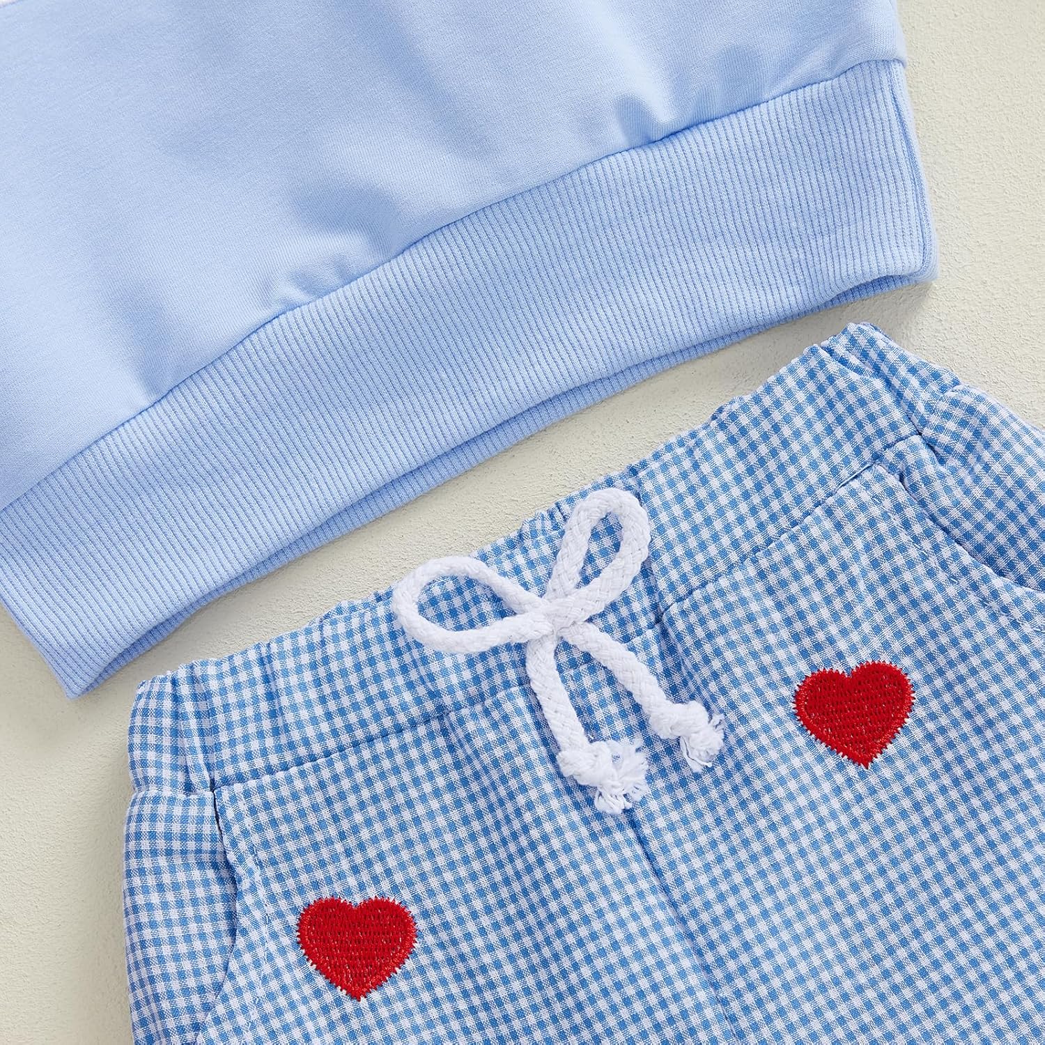 Kuriozud Toddler Baby Boy Clothes Outfit Valentines Day Sweatshirt Lover Boy Shirt+Waffle Knit Pant Set Clothing Fall Winter - Image 7