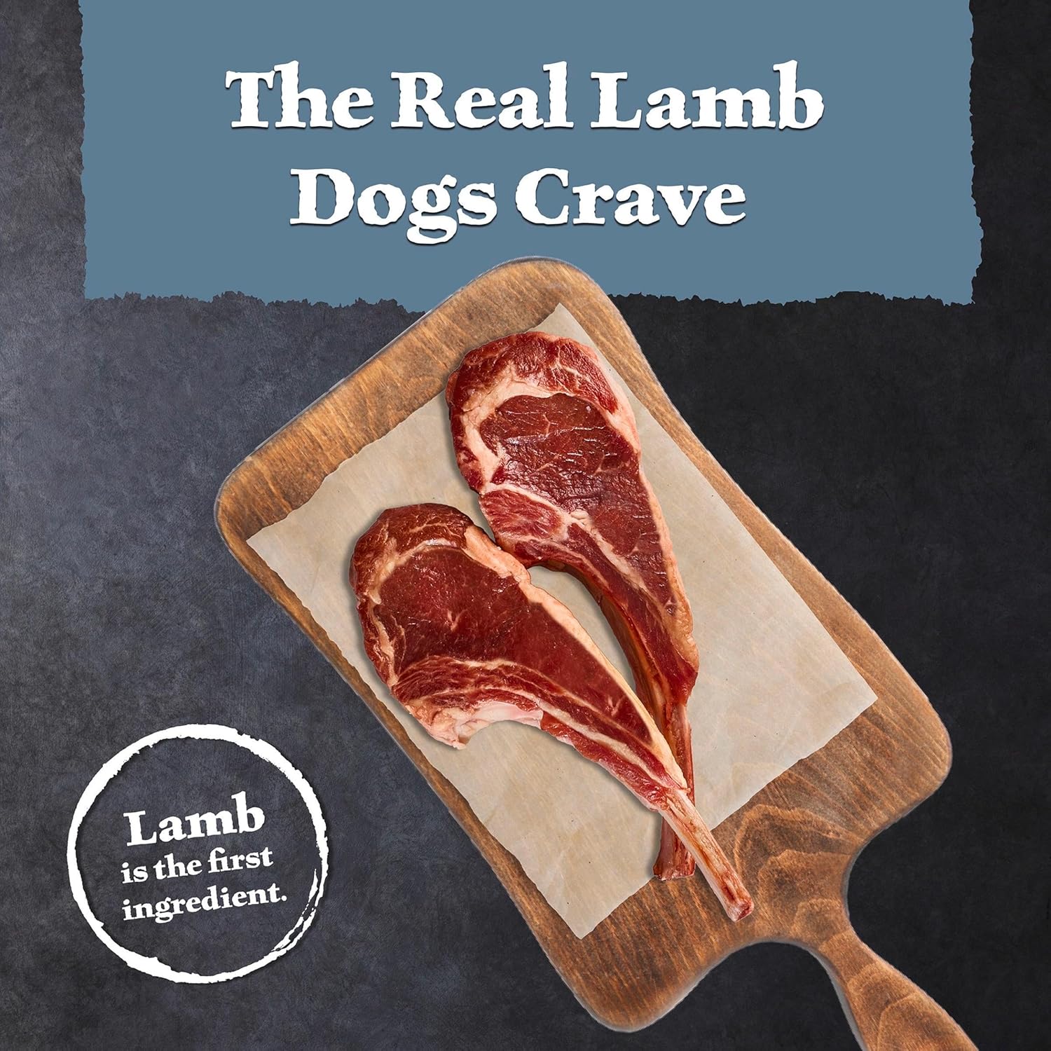 Blue Buffalo Wilderness 31 g Protein, Meat Rich Natural Dry Senior Dog Food, Lamb, Chicken-Free Formula, 24lb Bag