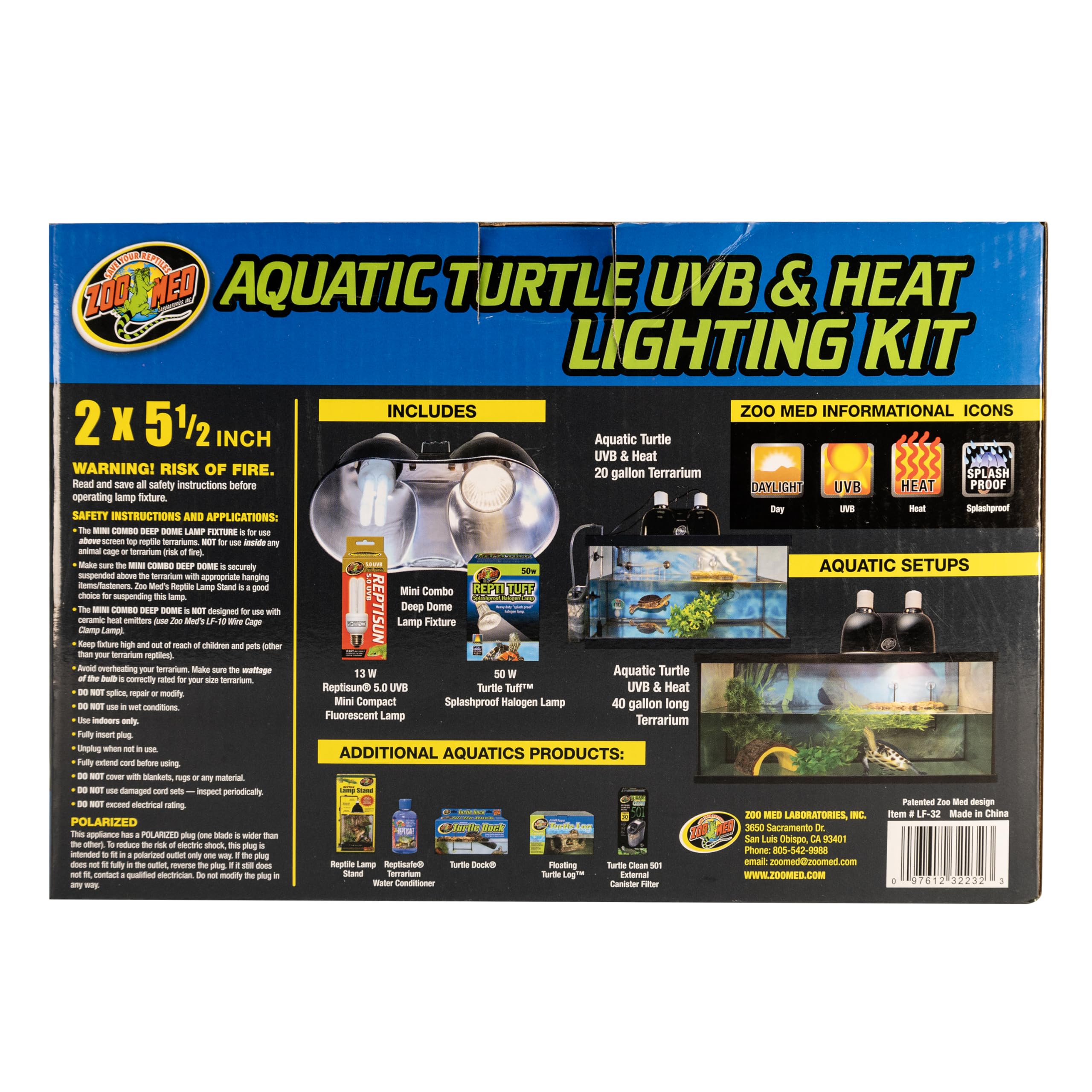 Zoo Med Aquatic Turtle UVB Heat Lighting Kit - image 3