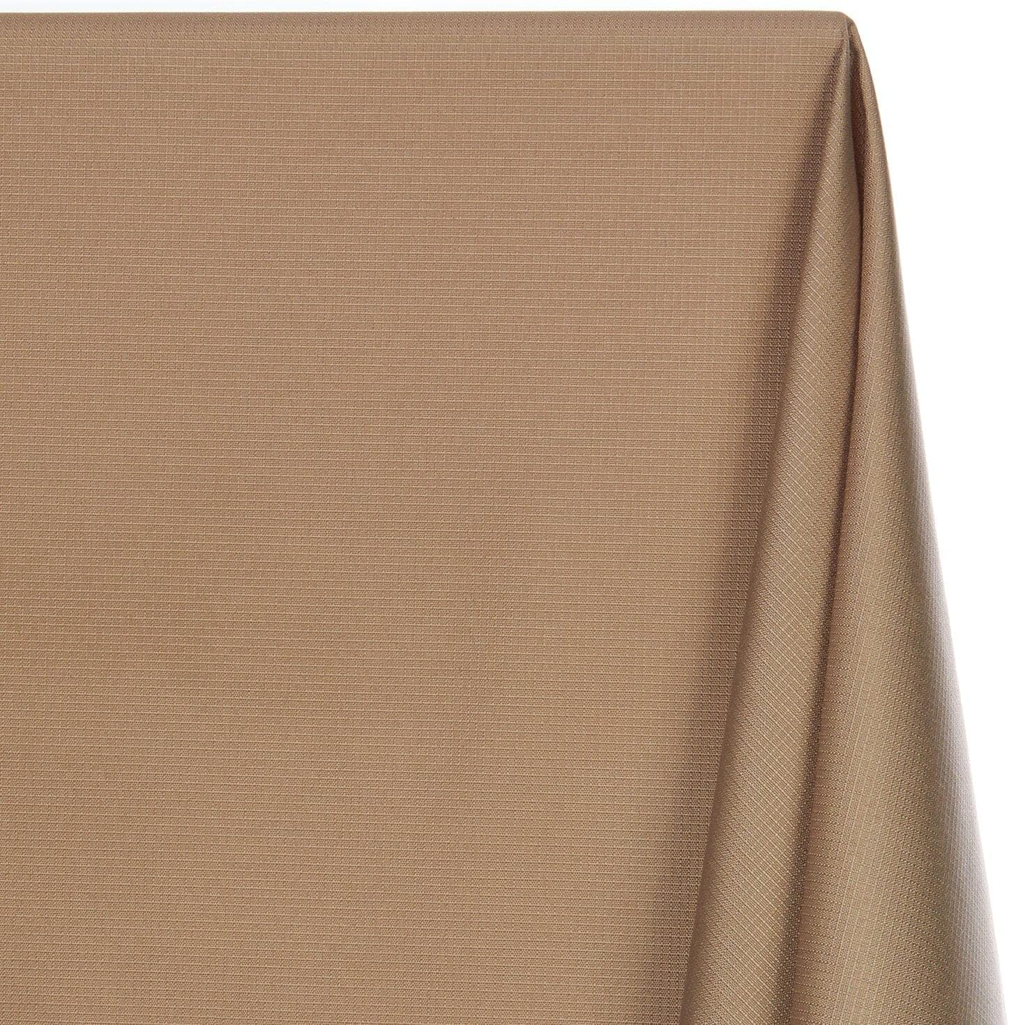 Ottertex Polyester Ripstop Fabric PU Coated 200 Denier 8.7oz 59/61" Wide Waterproof Tent Water Repellent Dustproof Airtight Inflatable Flag Tarp Cover Excellent Fabric for Kites (10 Yard, Khaki)