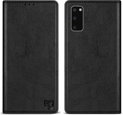 Miniatura 149 de ZZXX Funda tipo cartera para Samsung Galaxy S20 con bloqueo RFID, soporte de ranura para tarjetas, funda protectora de cuero magnético fuerte