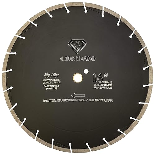 Vista 31 de ADLSS pulgadas de corte seco o mojado, Uso general, Sierra de potencia, hojas de diamante segmentadas para hormigón, piedra, ladrillo, mampostería