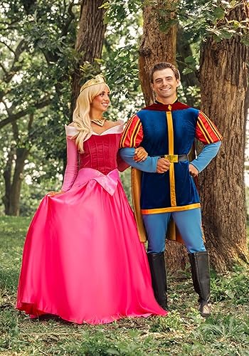 Miniatura 7 de Disfraz de princesa Aurora de Disney, vestido rosa y corona, disfraz de Halloween para mujer