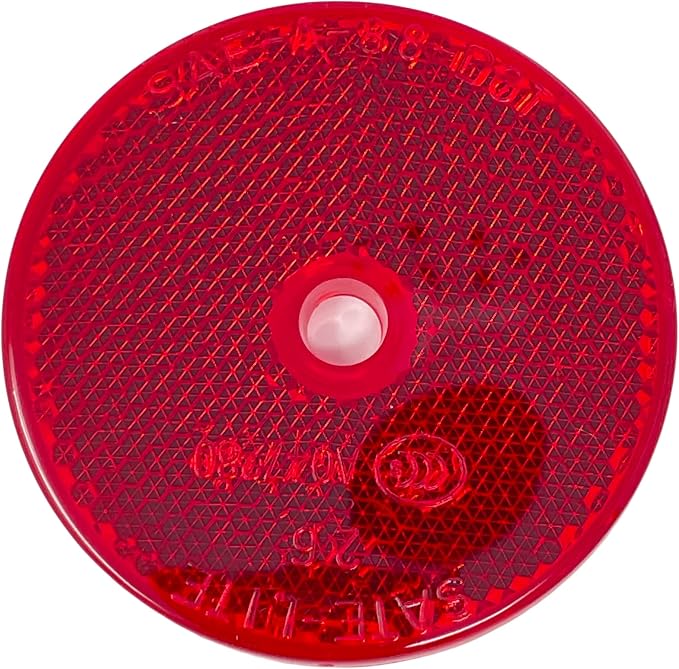 Reflector redondo Class A 2" con agujero central rojo/ámbar/blanco miniatura 5