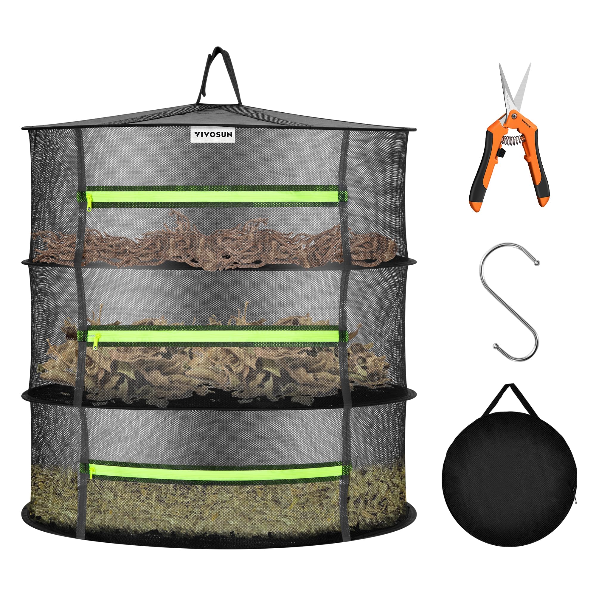 VIVOSUN 3-Layer Mesh Drying Rack