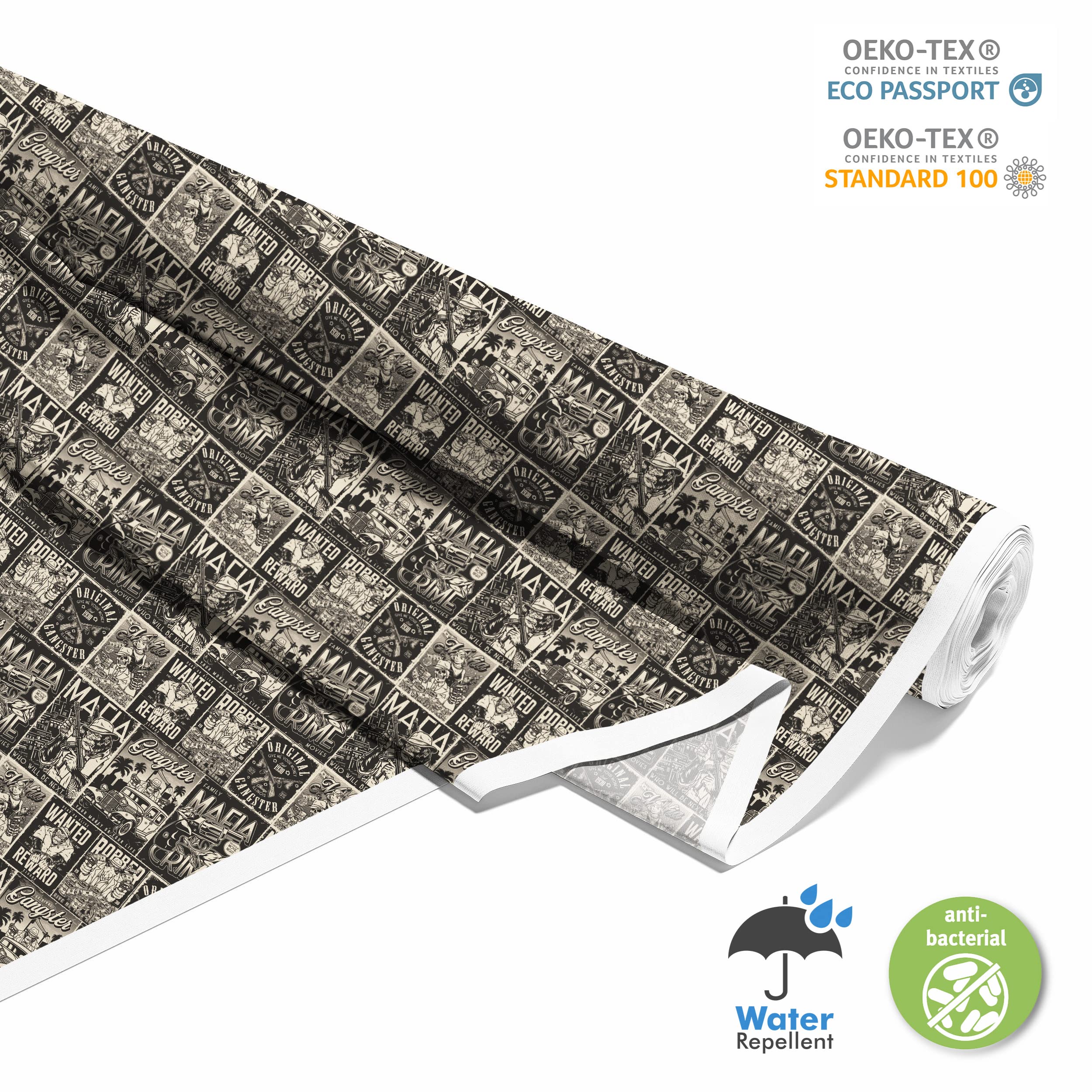 HEKO PANELS Tela Para Tapizar Impermeable Por Metro Telas Tintada Para Sofas Gruesa Resistente Al Desgaste Antimanchas Sillas Loneta Estampada Comic 1 Metro 155 X 100 Cm
