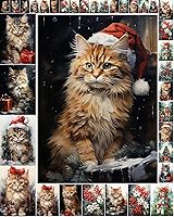 Vista 13 de Decoupage - Paquete de papel (35 hojas de 6 x 8 pulgadas), aldeas victorianas frías de invierno y cielos nocturnos increíbles, Navidad, FLONZ