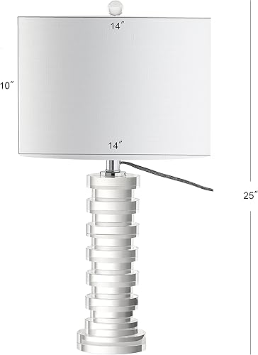 Miniatura 5 de JONATHAN Y JYL5020A Sasha - Lámpara de mesa LED de cristal de 25 pulgadas, lámpara de mesita de noche de transición glamorosa para dormitorio, sala