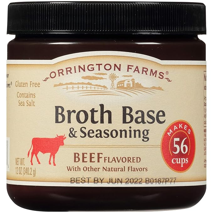 Orrington Farms Beef Flavored Broth Base & Seasoning, 12