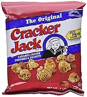 Vista 1 de Cracker Jack Palomitas de maíz y cacahuetes recubiertos de caramelo 1.25 oz Bolsas (7 bolsas)