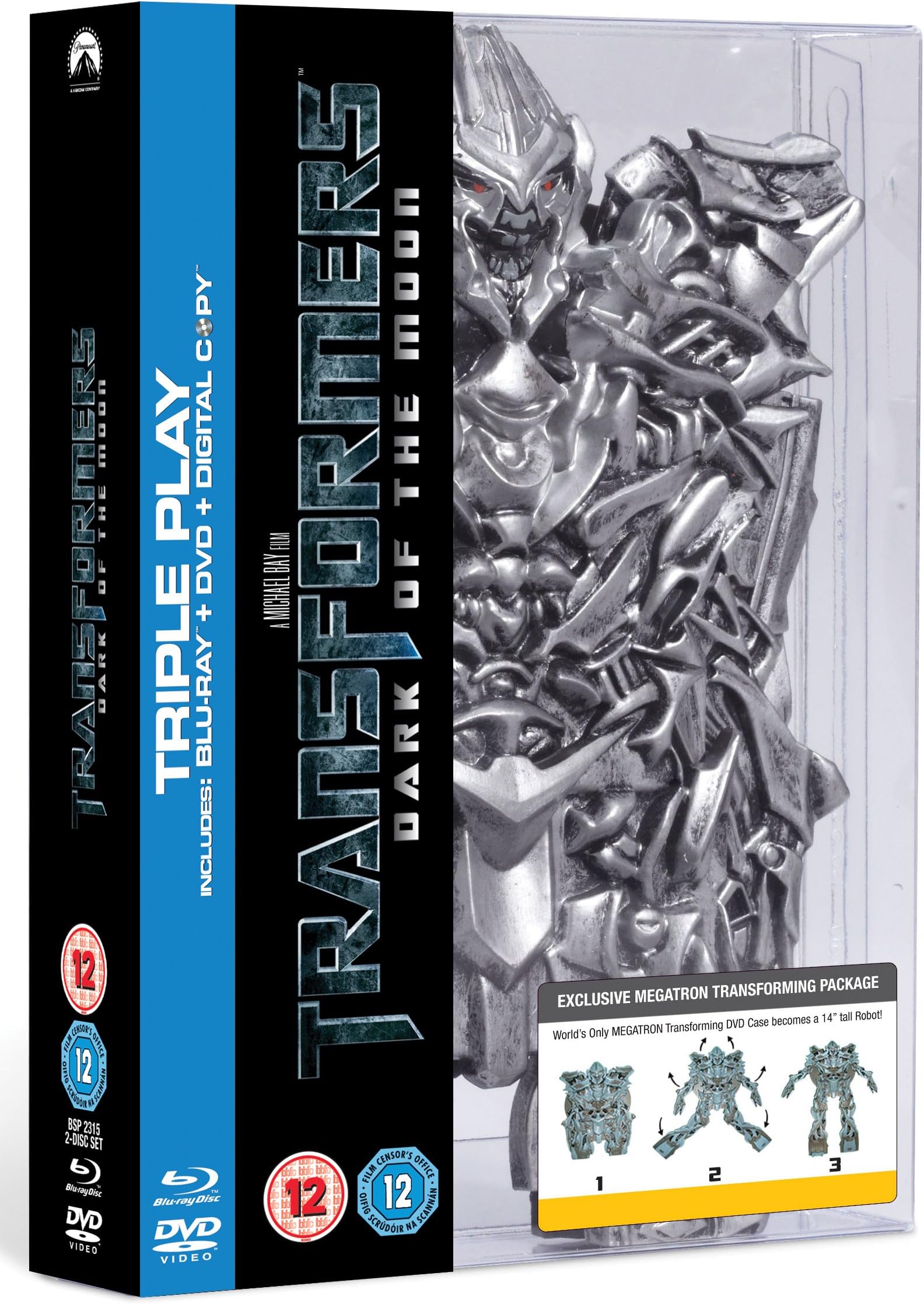 Transformers: Dark of the Moon - Megatron Special Edition Triple Play (DVD + Blu-ray + Digital Copy) [2011]