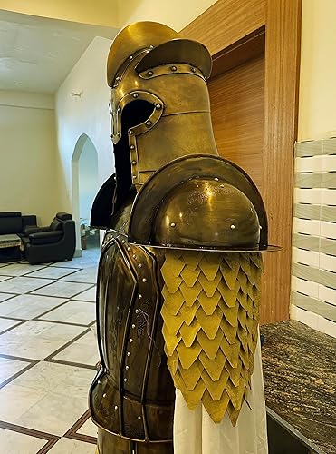 Miniatura 6 de 15th Century Battle LARP Warrior Kingsguard Traje de armadura de medio cuerpo, medio traje de caballero, maravilloso regalo para amantes de la Edad