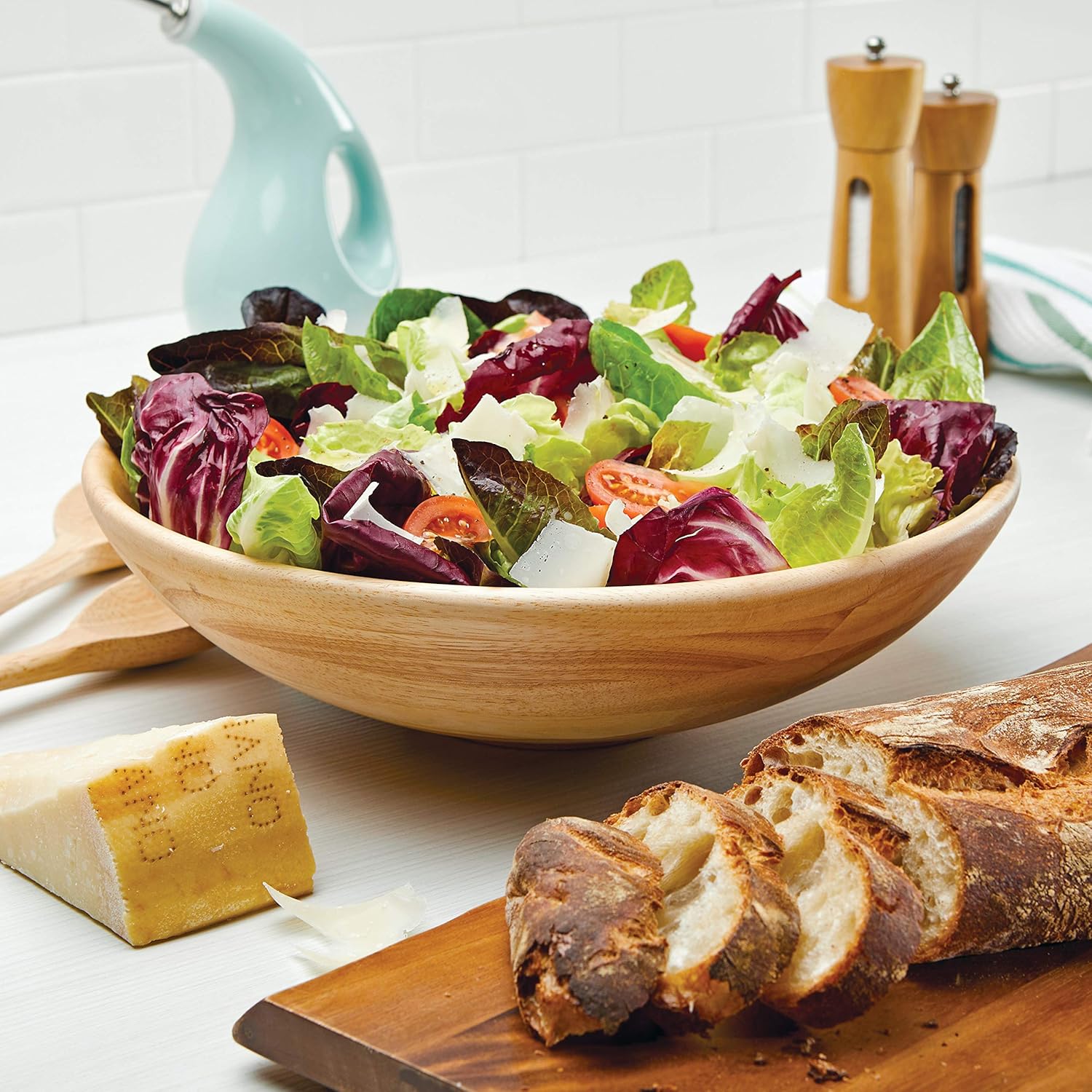 Greatest Product Rachael Ray Pantryware Parawood Salad Bowl / Serveware - 14 Inch, Wood Cheapest 🛒 Rachael Ray Pantryware Parawood Salad Bowl / Serveware - 14 Inch, Wood