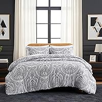 Vista 35 de Southshore Fine Living, Inc. Juego de funda de edredón tamaño King, reversible, juego de ropa de cama de microfibra de alta calidad, fácil cuidado