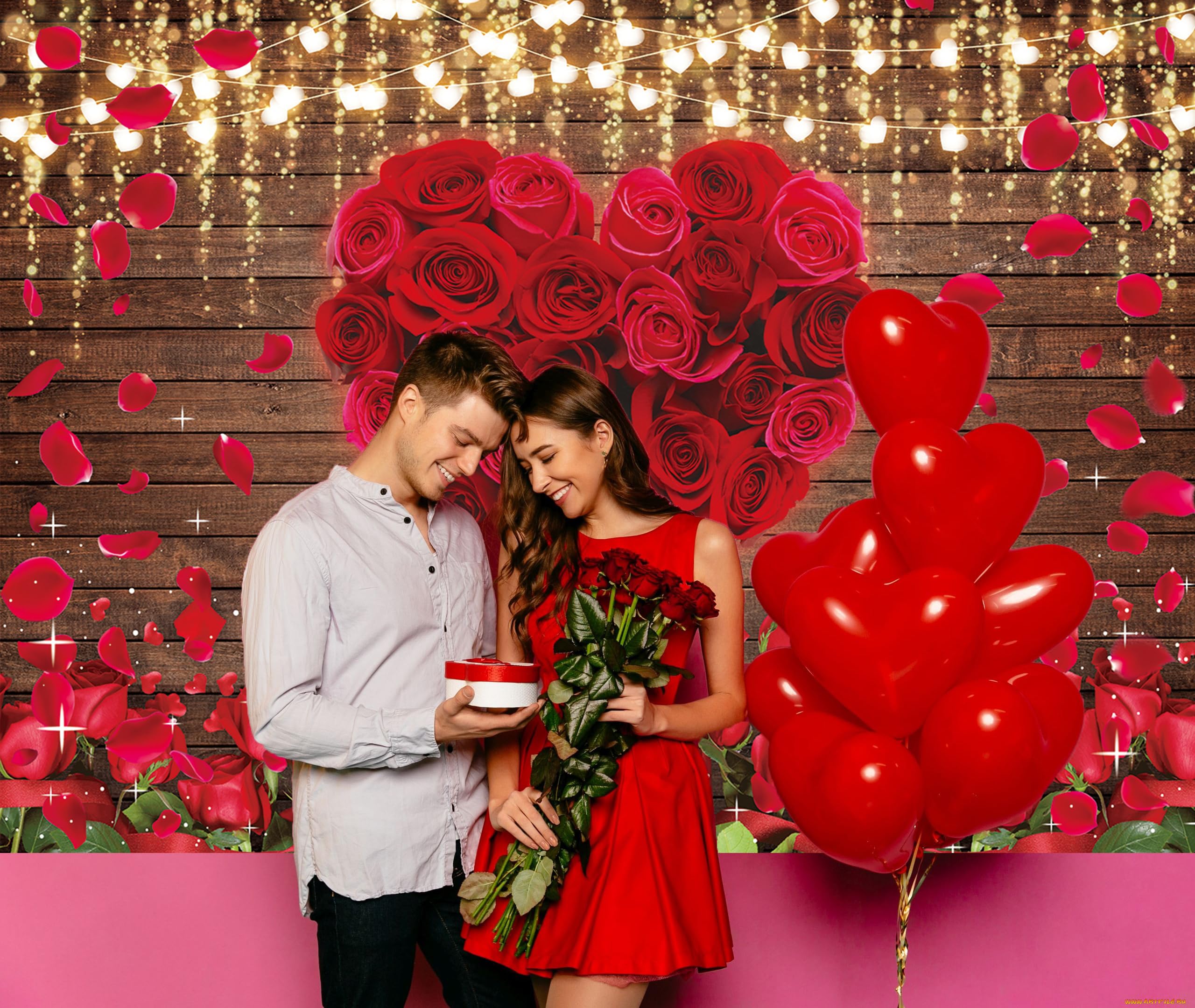 Rote Rose Hintergrund Blumen Holz Wand Valentinstag Liebe Herzen Fotografie Hintergrund für Hochzeit Brautdusche Jahrestag Geburtstag Party Dekor Liebhaber Portraits Requisiten Banner (238 x 180 cm)