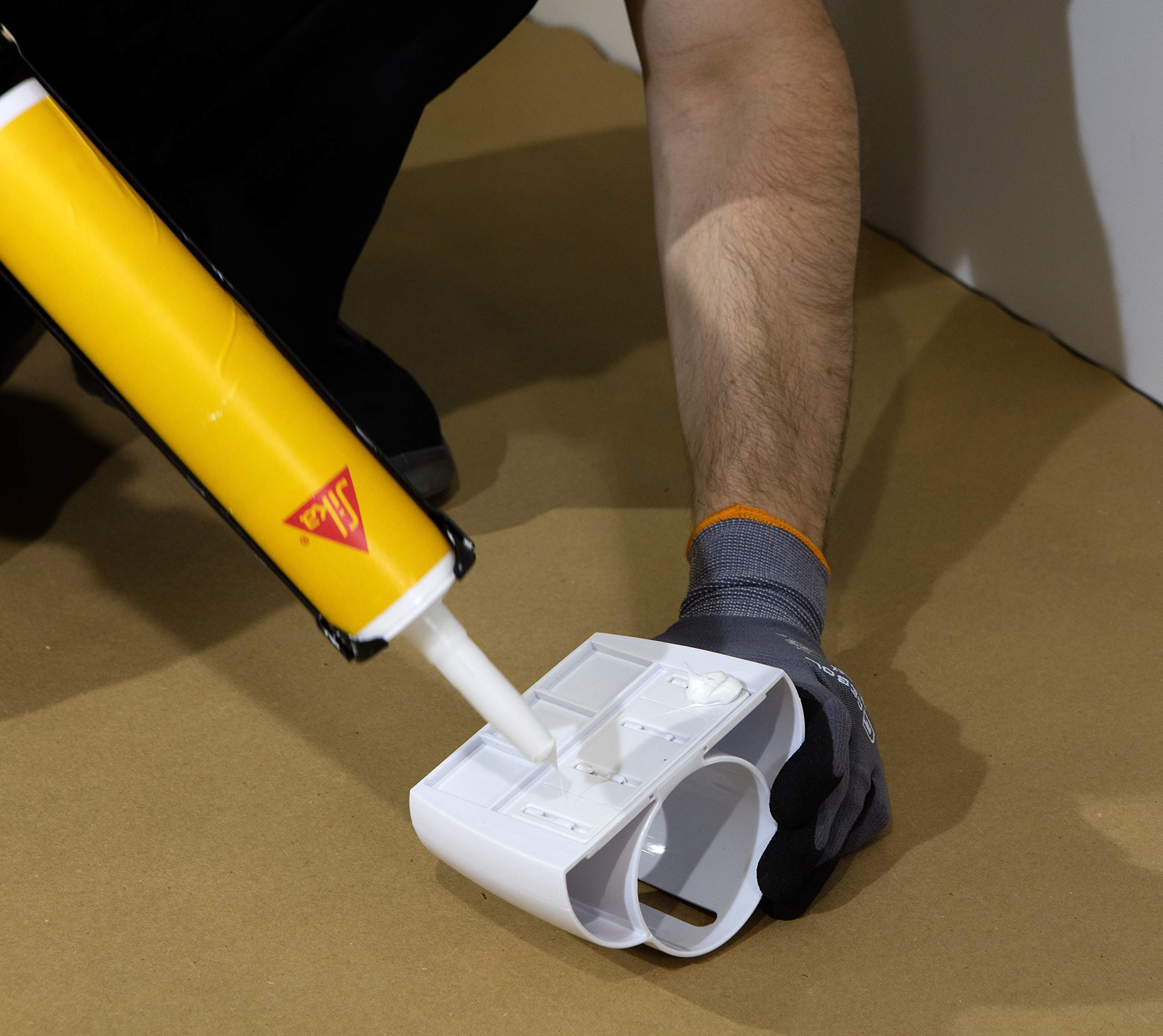 Sika flex-141 PVC szary beton, miękki klej uszczelniający, klej plastikowy na porowatych i nieporowatych podłożach, mocowanie do PCW, wewnątrz i na zewnątrz, 290 ml