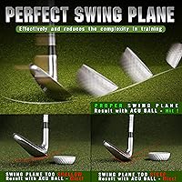 Vista 4 de CHAMPKEY Precision Practice Golf Balls 20 Pack - Soft Rubber Golf Training Balls - Avoid Swing Shallow and Steep Golf Practice Balls