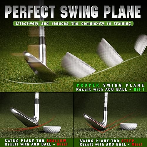 Miniatura 4 de CHAMPKEY Precision Practice Golf Balls 20 Pack - Soft Rubber Golf Training Balls - Avoid Swing Shallow and Steep Golf Practice Balls