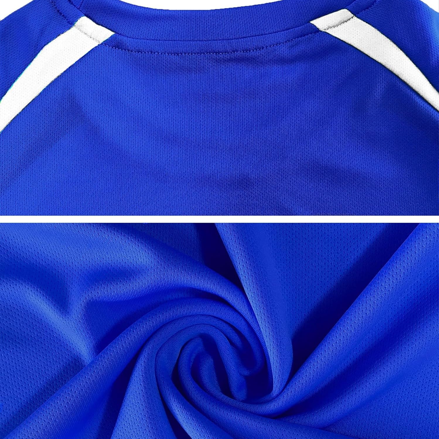 Boys 3 Pieces Outfits Short Sleeve Soccer Jersey Shorts Socks Set Summer Quick Dry Crew Neck Training Outfits Teen