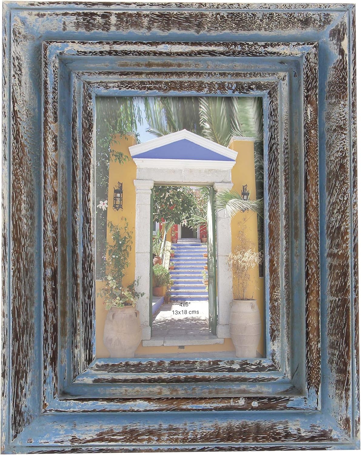 Amazon.com - Deco 79 79052 Rectangular Wooden Photo Frame, 9" x 7 ...