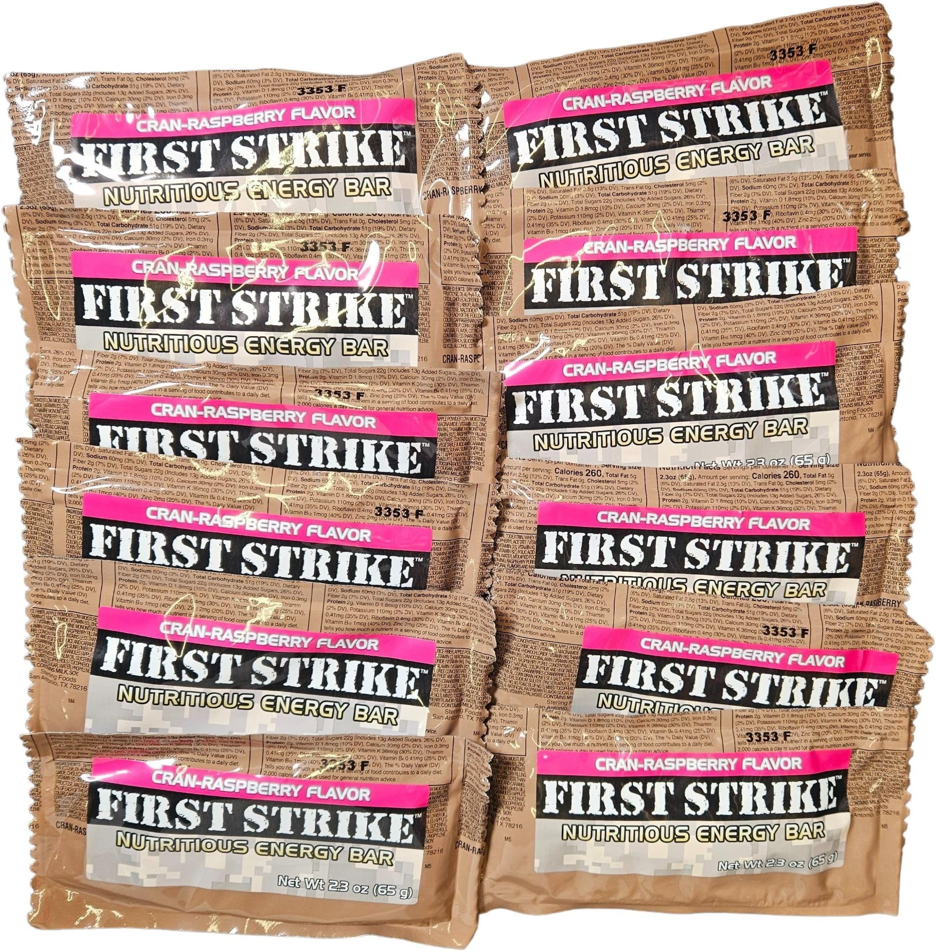 Amazon.com : First Strike Energy Bar, Full Size [2.3oz] - Authentic ...