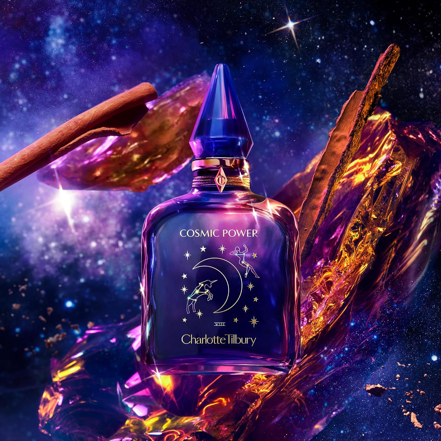Charlotte Tilbury Cosmic Power Eau De Parfum - Pheromone Enhancing Amber Perfume with Naturally-Derived Oils - Long-Lasting Scent with Notes of Frankincense Accord, Cinnamon & Clove Oil - Image 7