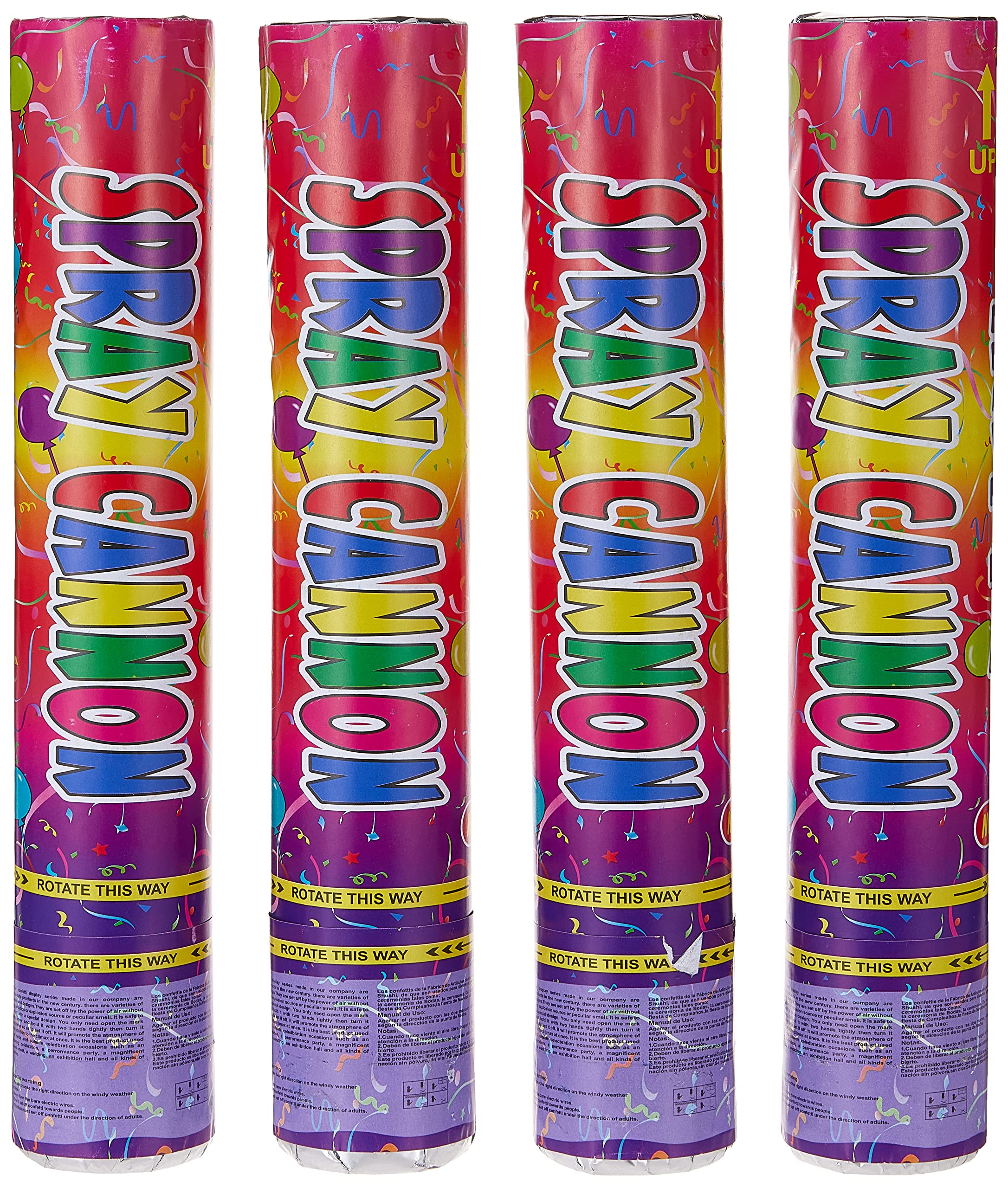 PARTY TIMEParty Popper Colorful Birthday Function Confetti for Celebration Party Poppers Baby, Toys, Cake Cutting Ceremony and Different Occasions (available size: 30cm, 40cm, 60cm, 80cm) (30CM)