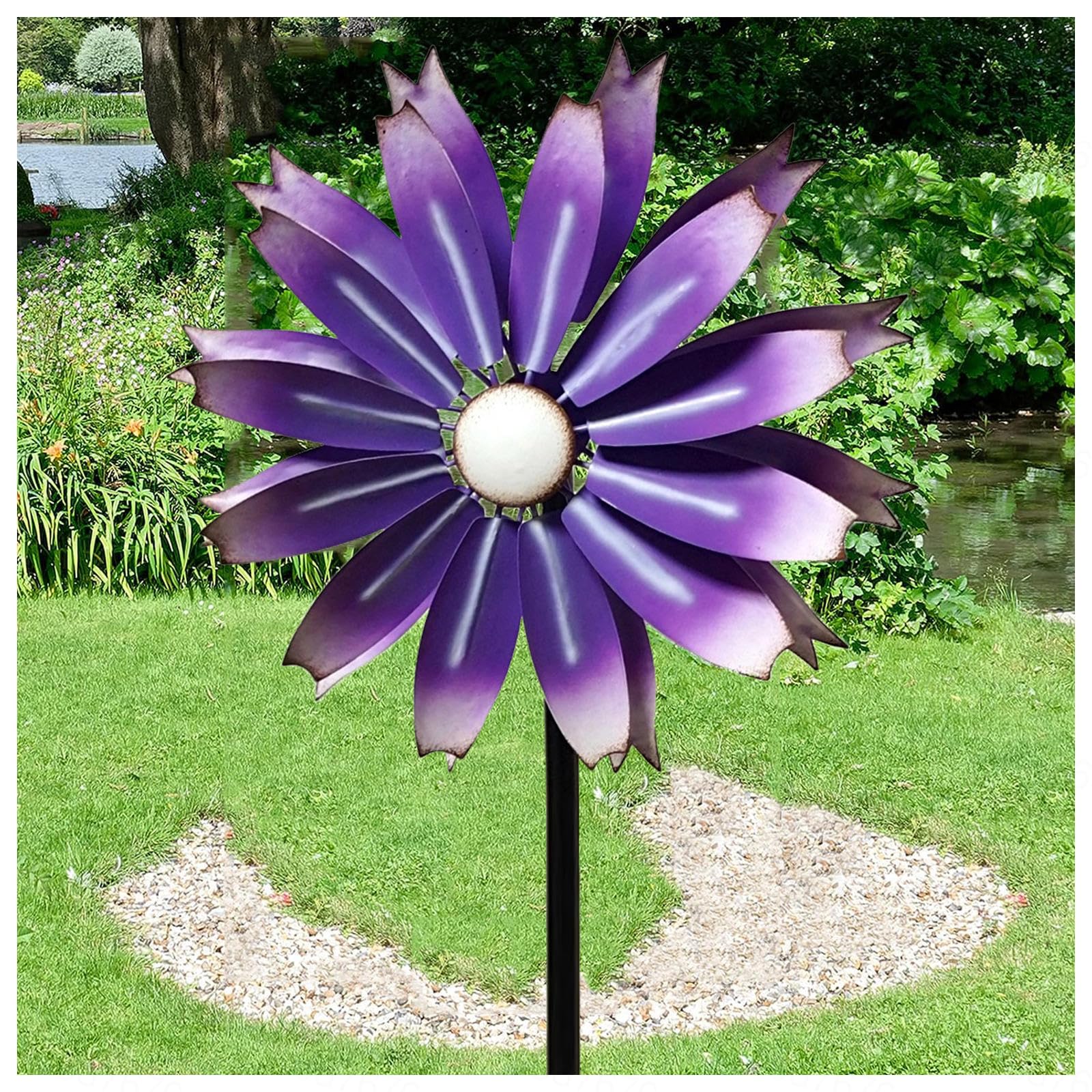 Girelle Da Giardino Girelle Da Giardino In Metallo 149cm Filatori Del Cantiere Eolico Grande Decorazioni Per Cantieri Eolici,Purple