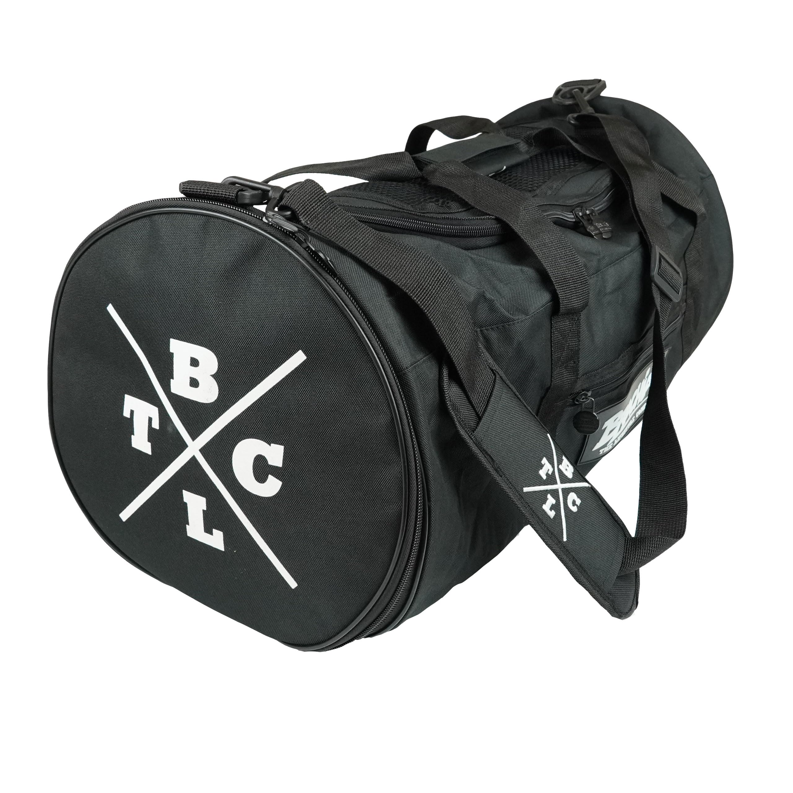 Brachial Premium Herren Sporttasche Travel Schwarz Wasserabweisend mit Schuhfach - Reisetasche Dufflebag Fitnessstudio