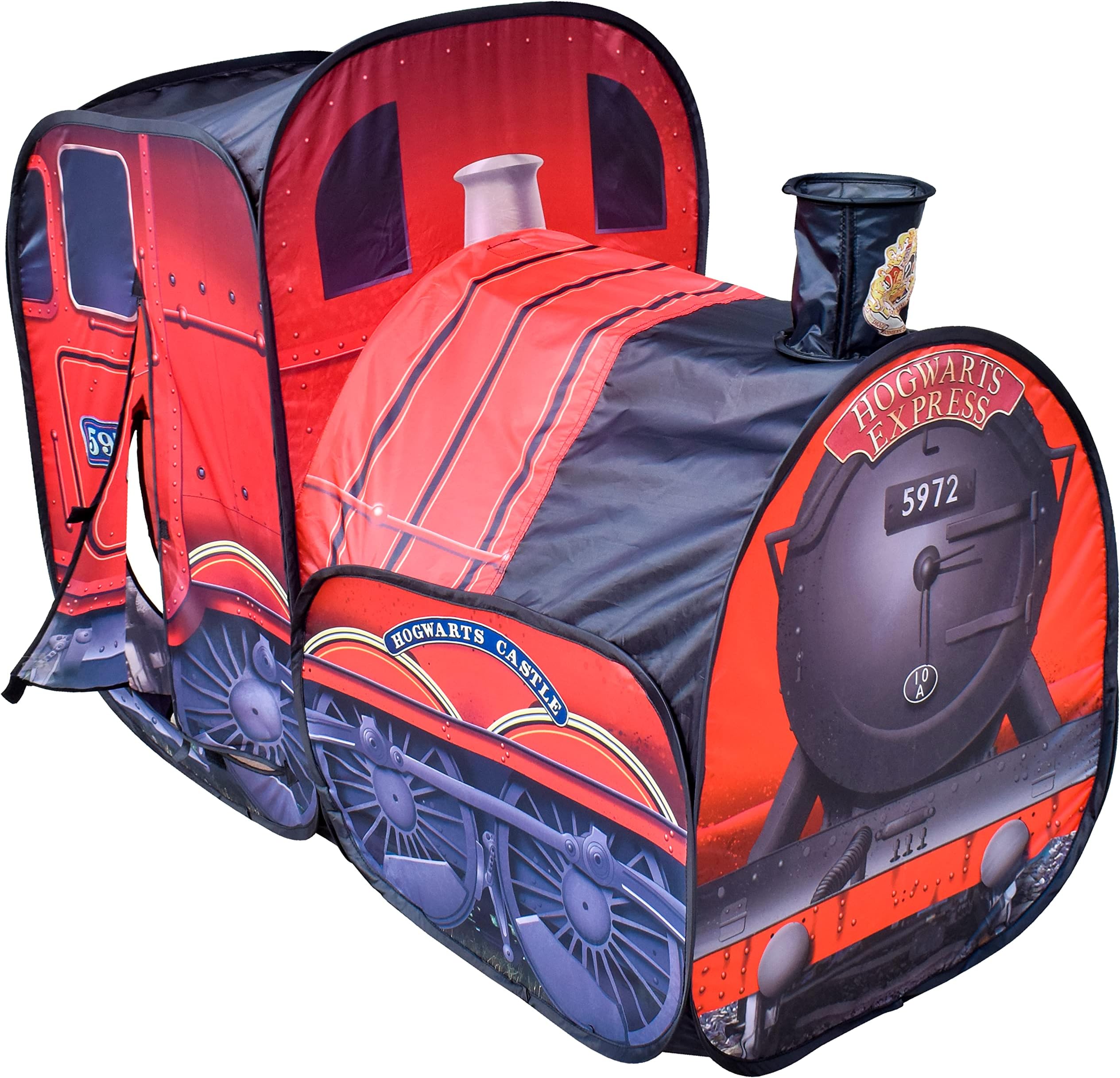 Harry Potter Hogwarts Express Pop Up Tent – Easy to Setup Playhouse for Kids | Red Train Toy with Two Entrances – Sunny Days Entertainment