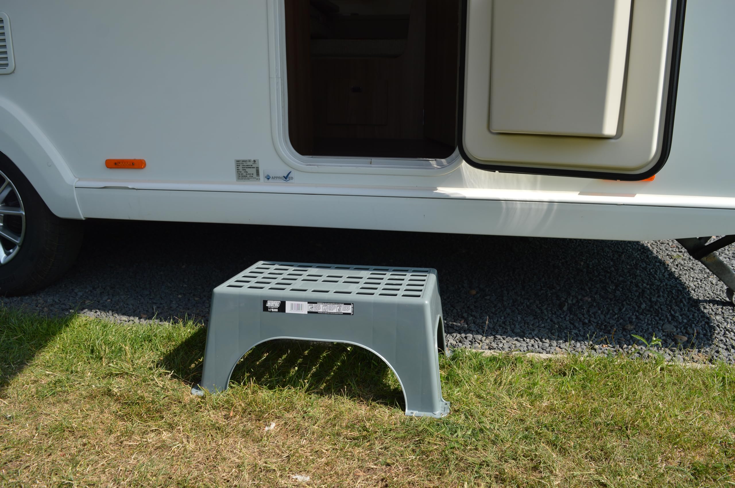 Maypole Große Kunststoff-Trittstufe, ideal für Wohnwagen, Wohnmobil, Garage, Zuhause, maximale Traglast: 150 kg