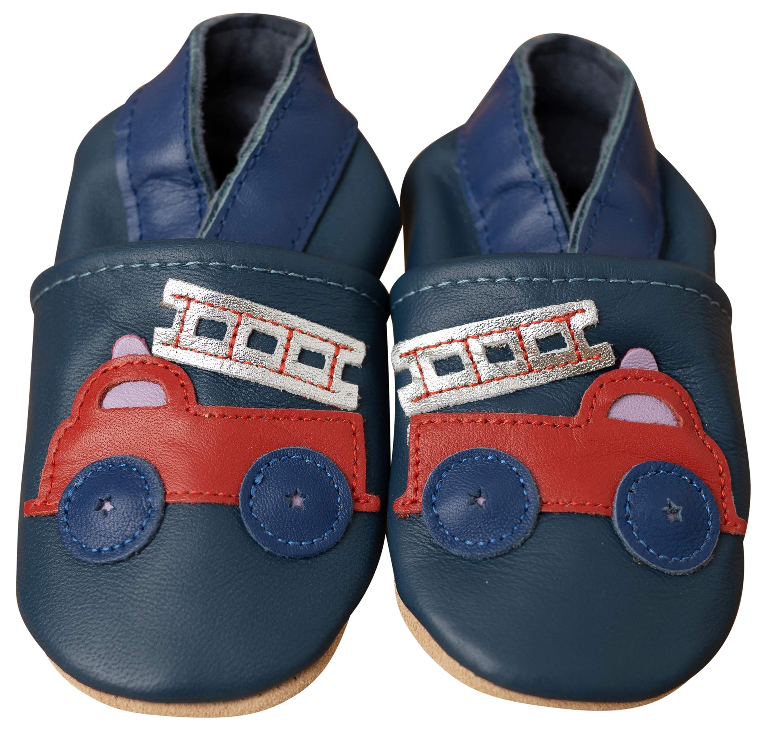 ENGEL + PIRATEN Krabbelschuhe - MARKENQUALITÄT VIELE Motive bis 4 Jahre Babyschuhe Leder Babyhausschuhe Lauflernschuhe Lederpuschen Hausschuhe