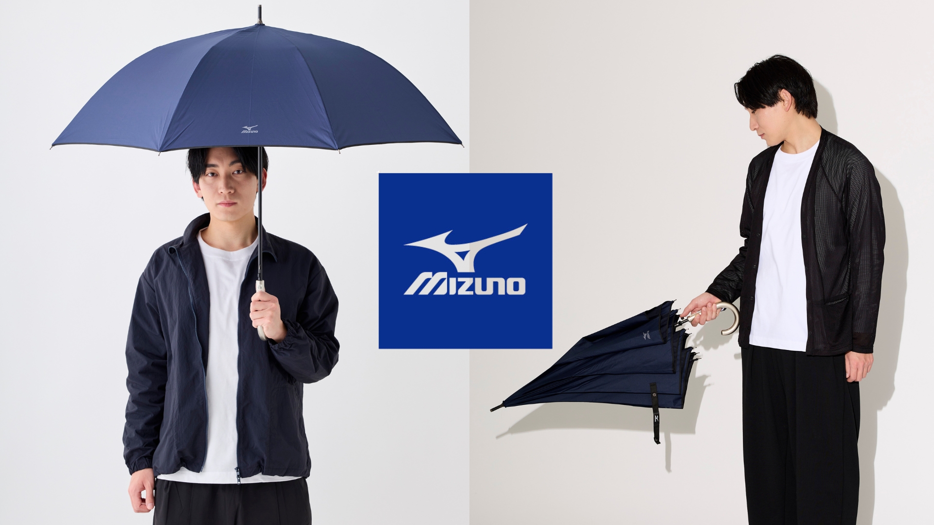 Amazon | [ムーンバット] MIZUNO(ミズノ) 長傘 雨傘 撥水耐風 ジャンプ