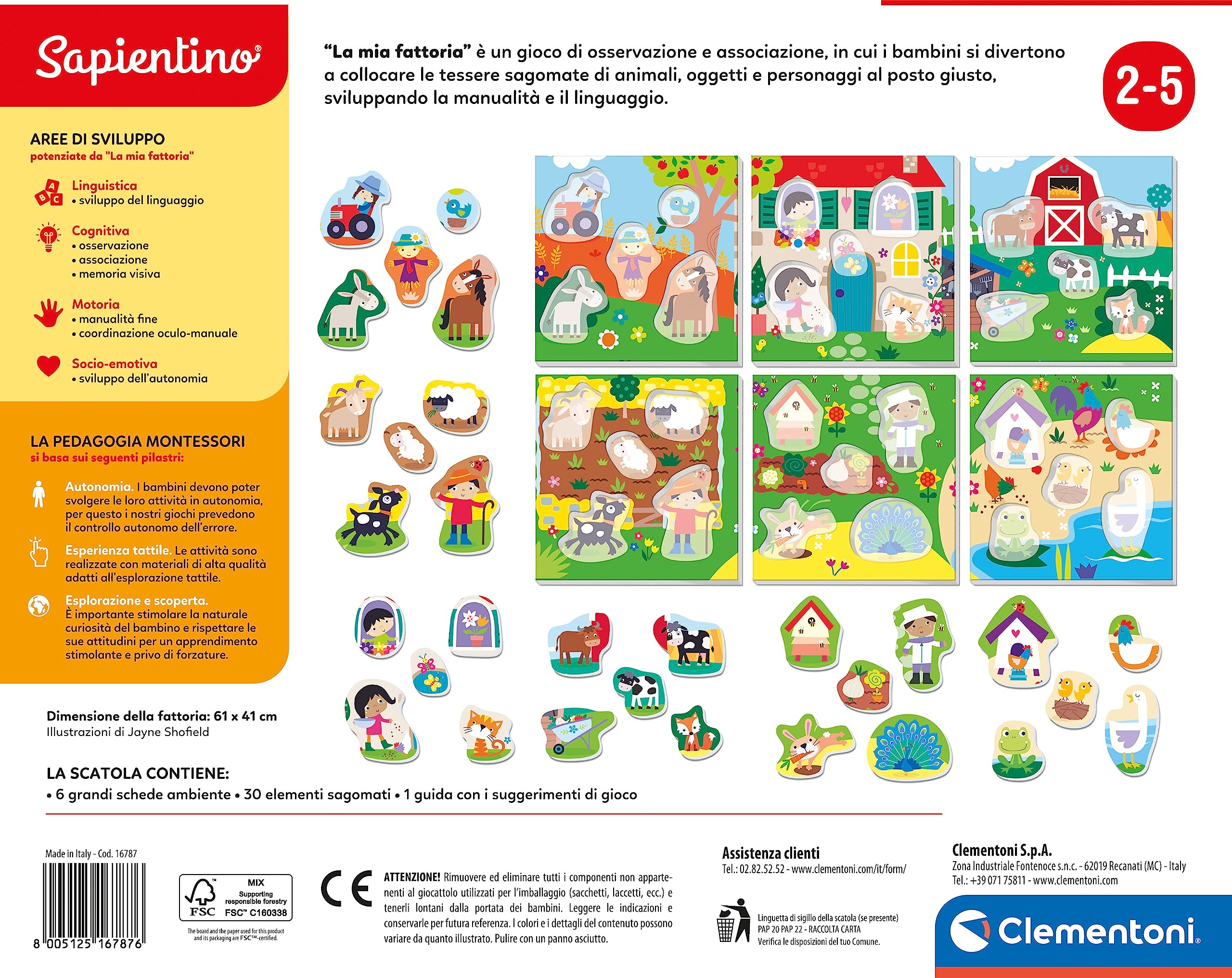 Clementoni – Mon Premier Sapientino – Tous à La Ferme – 12 Cartes + Stylo Interactif – Dès 2 Ans – Fabriqué En Italie