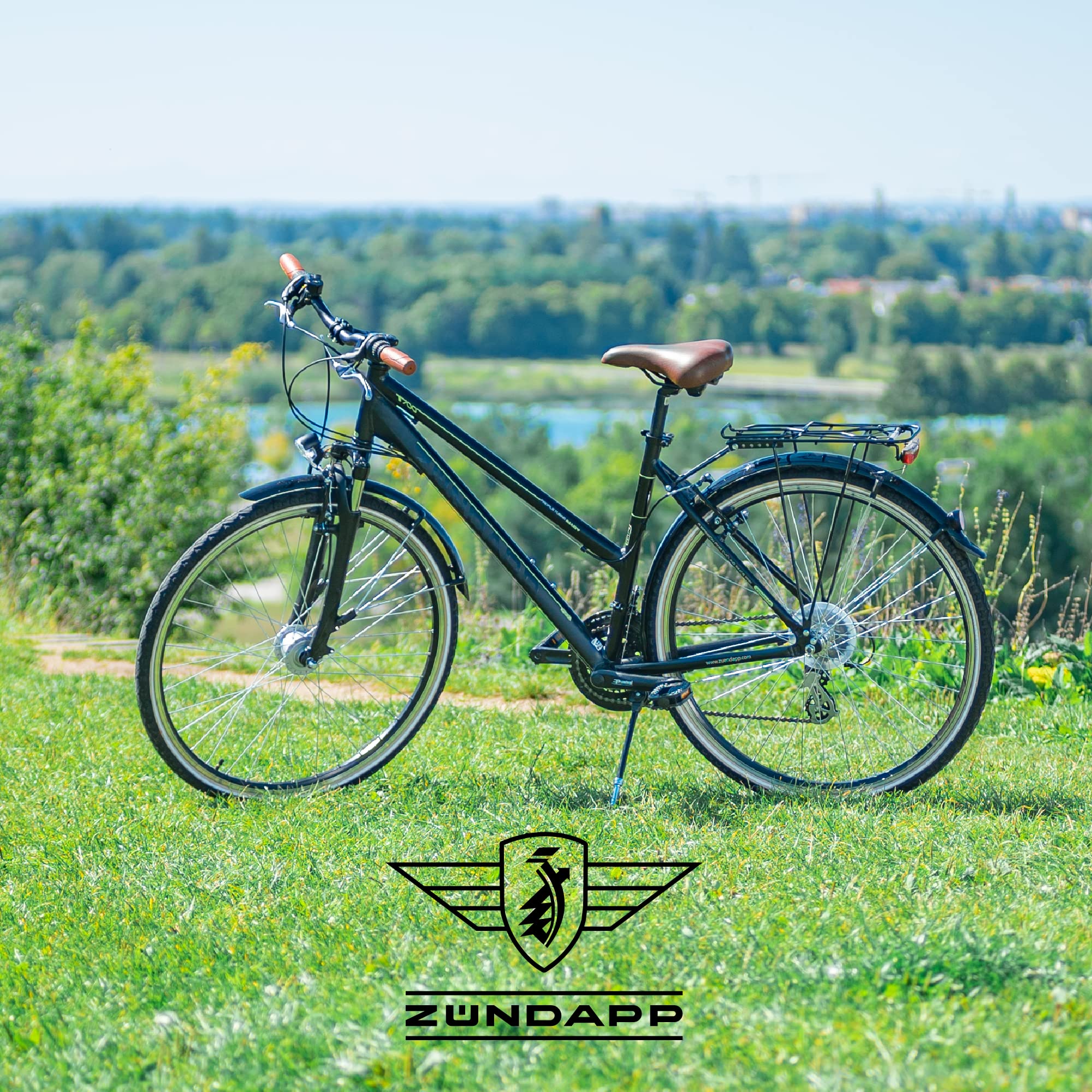 ZÜNDAPP T700 Fahrrad Damen Fahrrad 28 Zoll Trekking Fahrrad Trekkingrad Damenfahrrad Trekking Rad mit Schutzblech Gepäckträger Trekkingfahrräder Damen