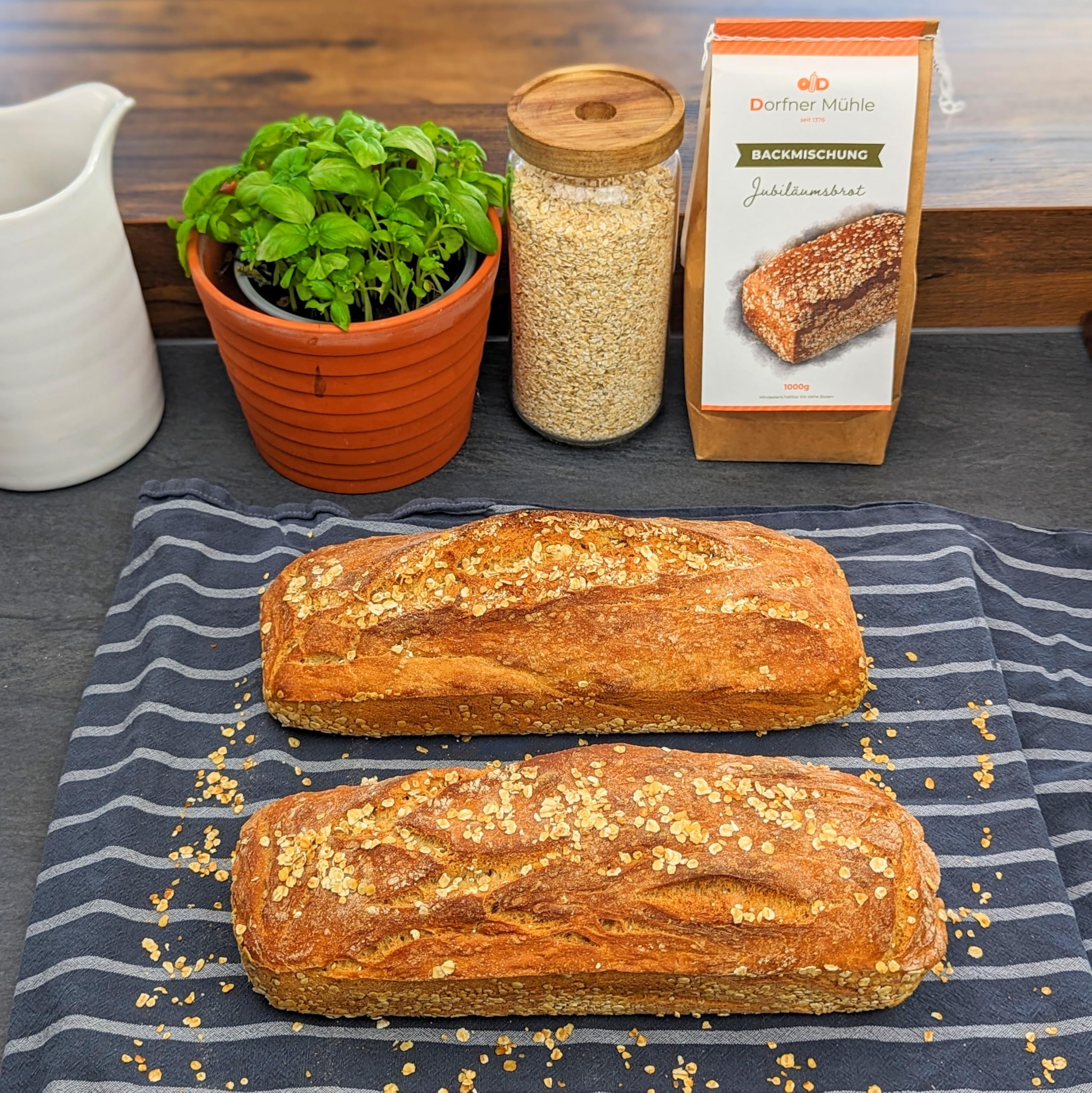 Brotbackmischungen Dorfner Mühle - Premiumset mit Samen und Körnern -14 Brote [7x1kg] - Handgemacht in Bayern seit Generationen