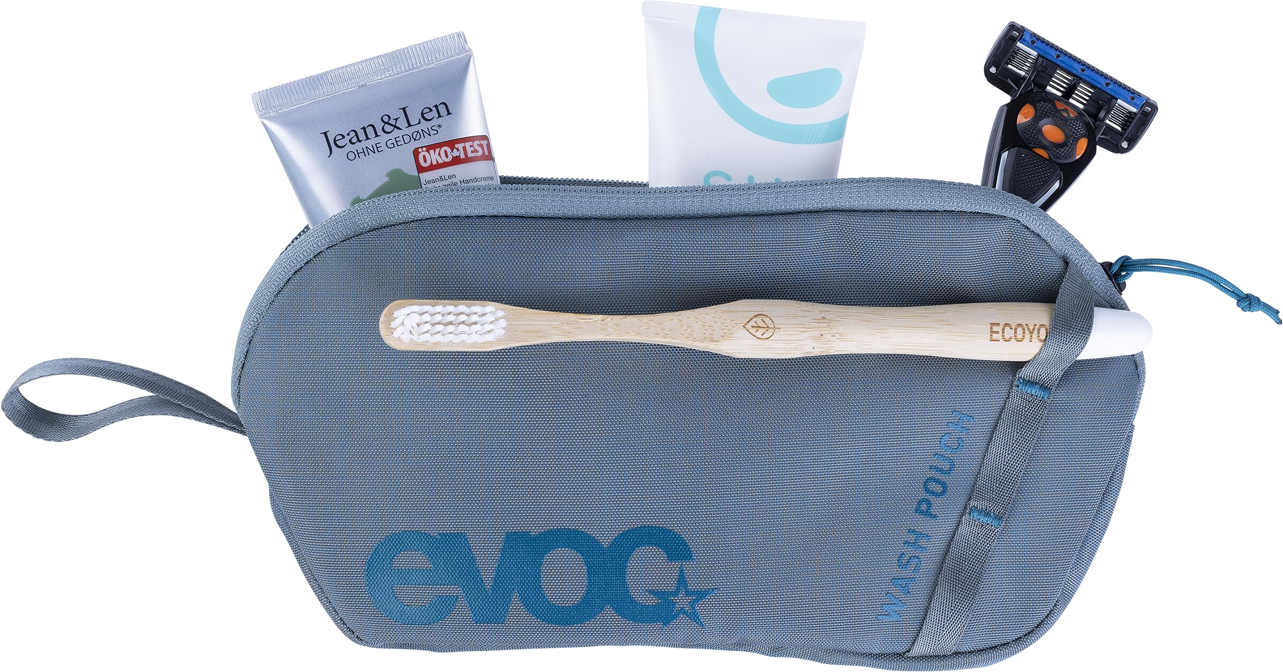 EVOC EXPLORER PRO 26, plecak (dla krótszych pleców, AIR FLOW CONTACT SYSTEM, pas biodrowy AIRO FLEX, w tym komora na bukłak do 3 l i pokrowiec przeciwdeszczowy, jeden rozmiar), stalowy