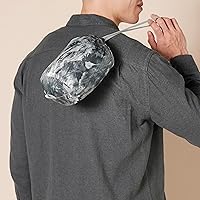 Vista 4 de Tienda Essentials Men's Lightweight Water-Resistant Packable Hooded Puffer Jacket