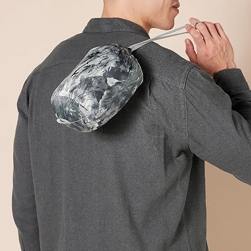 Vista 4 de Tienda Essentials Men's Lightweight Water-Resistant Packable Hooded Puffer Jacket