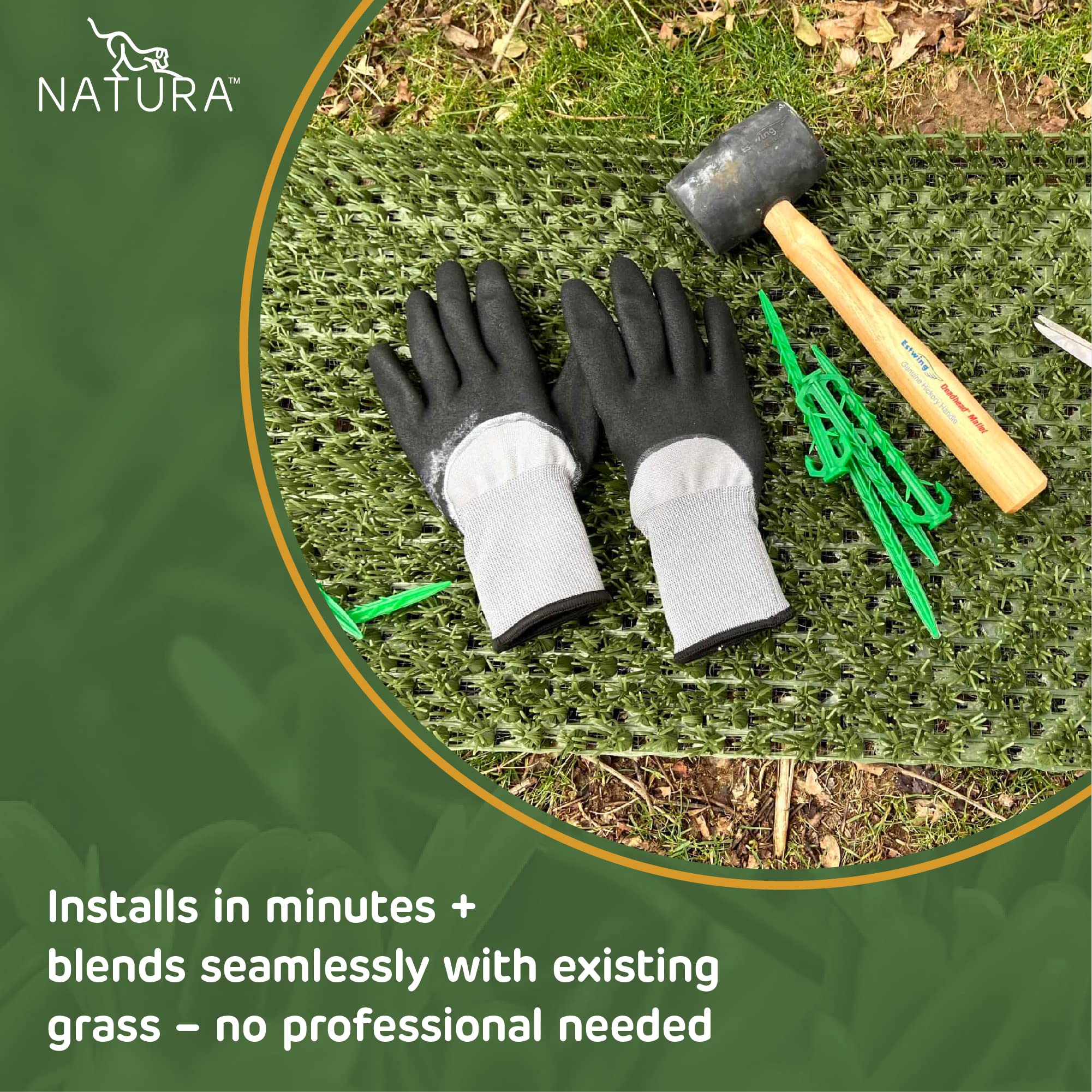 Natura Turf 10376954 35.5"x47.5", Green