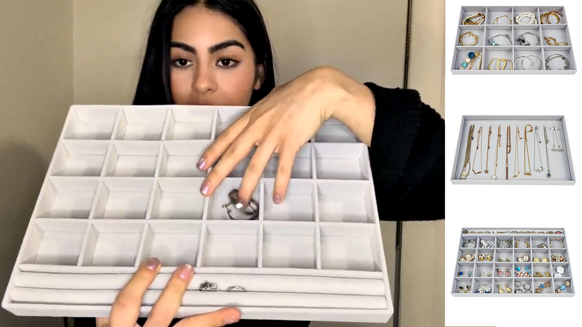 ShowMinorSavage Multi Tray アクセサリートレー Amazon.com: ProCase Stackable Large Jewelry Drawer Organizer, 3