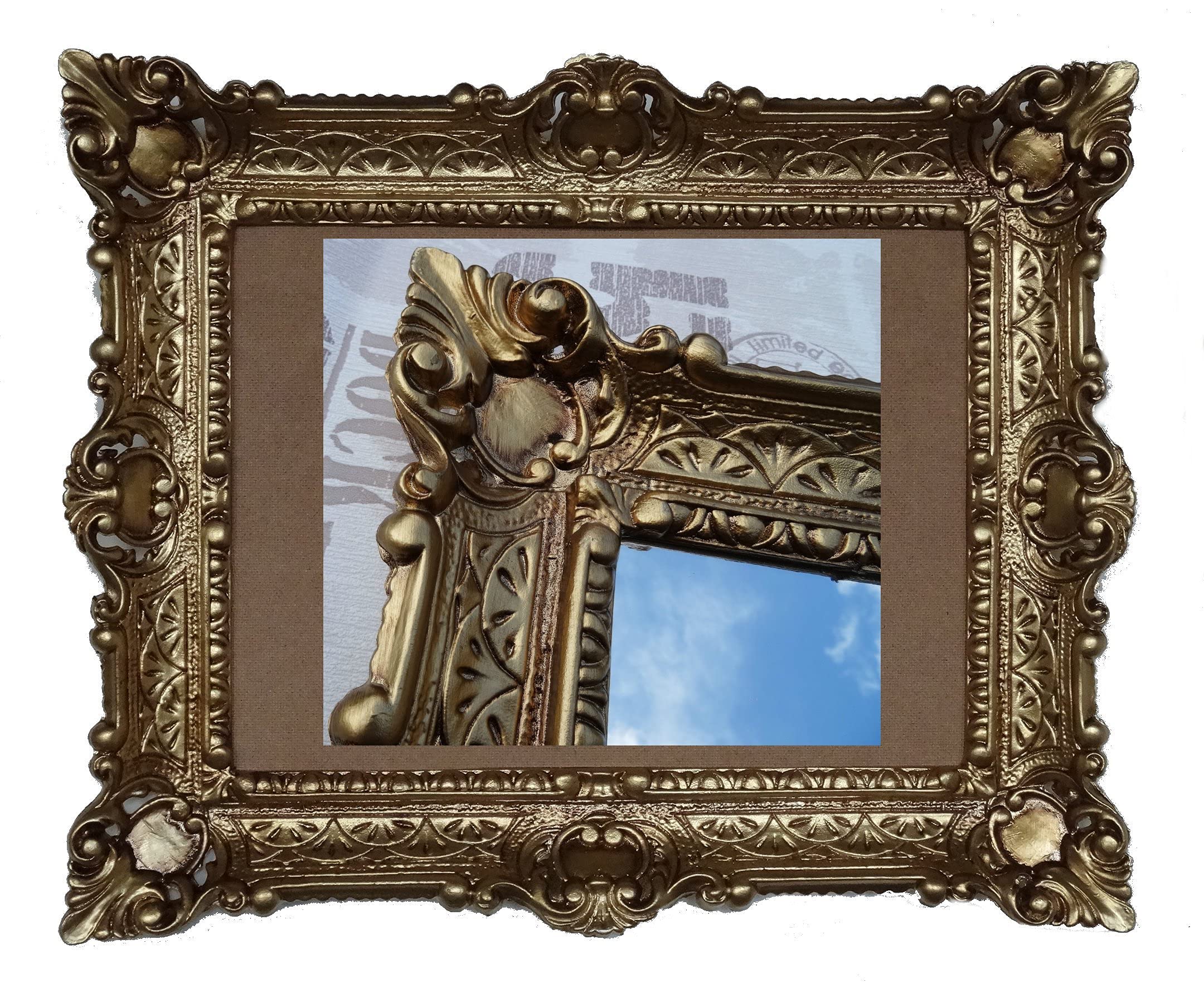 Lnxp Gold Antique Baroque Picture Frame 56X46cm Rectangular Repro Pictures For 30X40cm Or 40X30 Cm Baroque Frame Pictures
