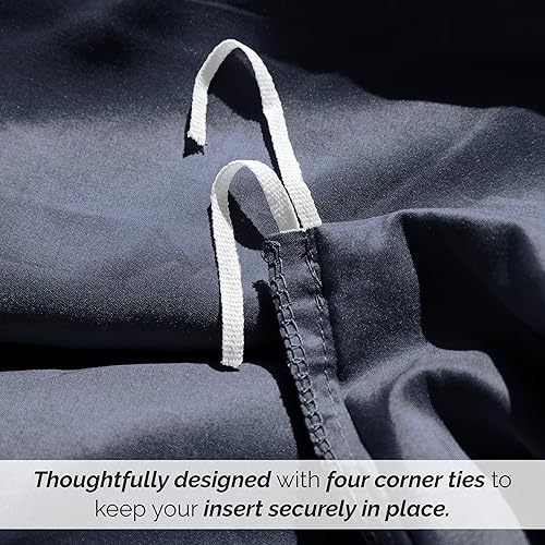 Miniatura 35 de Southshore Fine Living, Inc. Premium Collection - Juego de funda de edredón tamaño King extragrande, funda de edredón suave con cremallera, 3 Azul